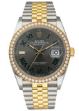 Rolex Datejust Wimbledon NEW 126283RBR Diamond Bezel Watch Box & Papers - Wristwatch