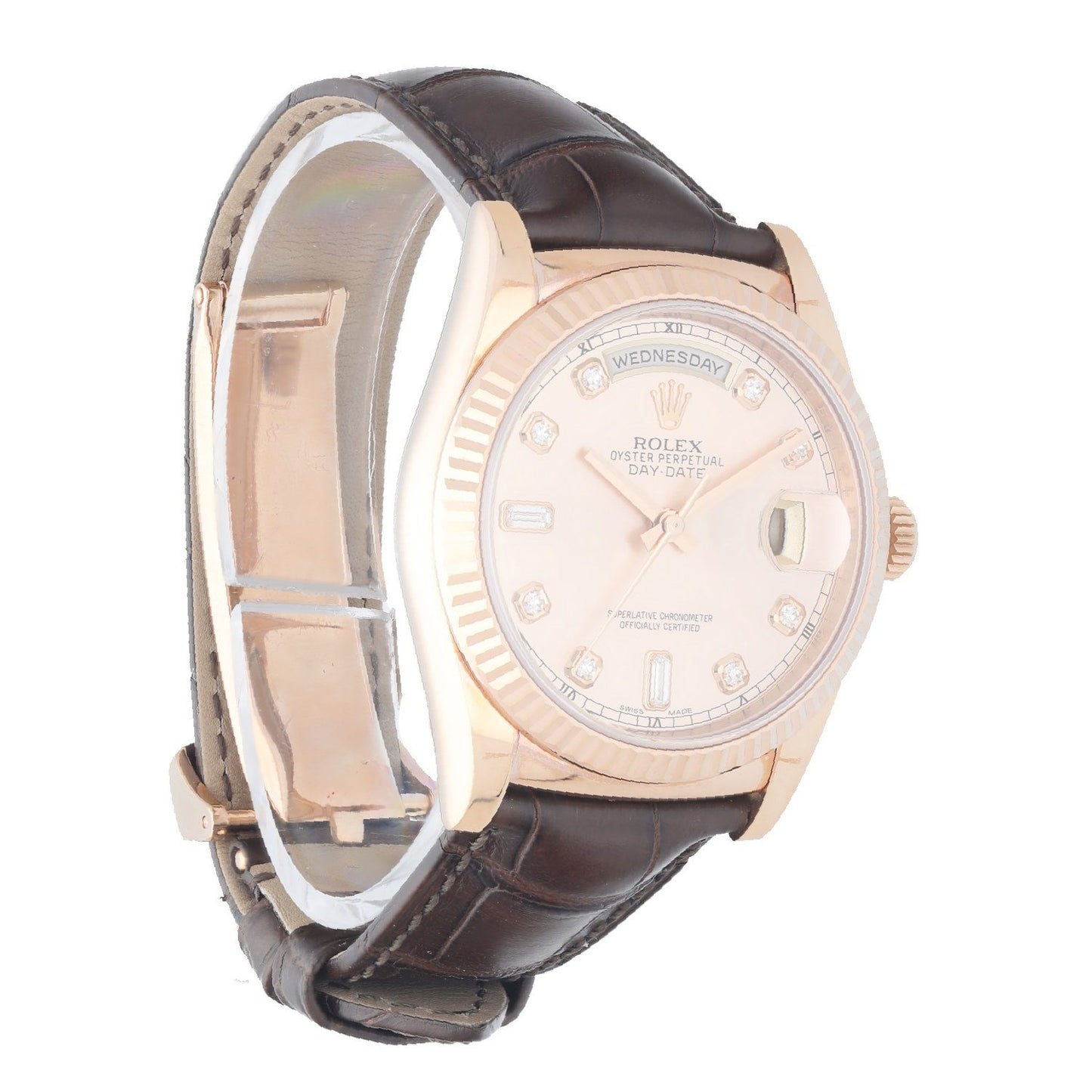 Rolex Day-Date 118135 President Everose Gold Men’s Watch Box & Papers - Virtual