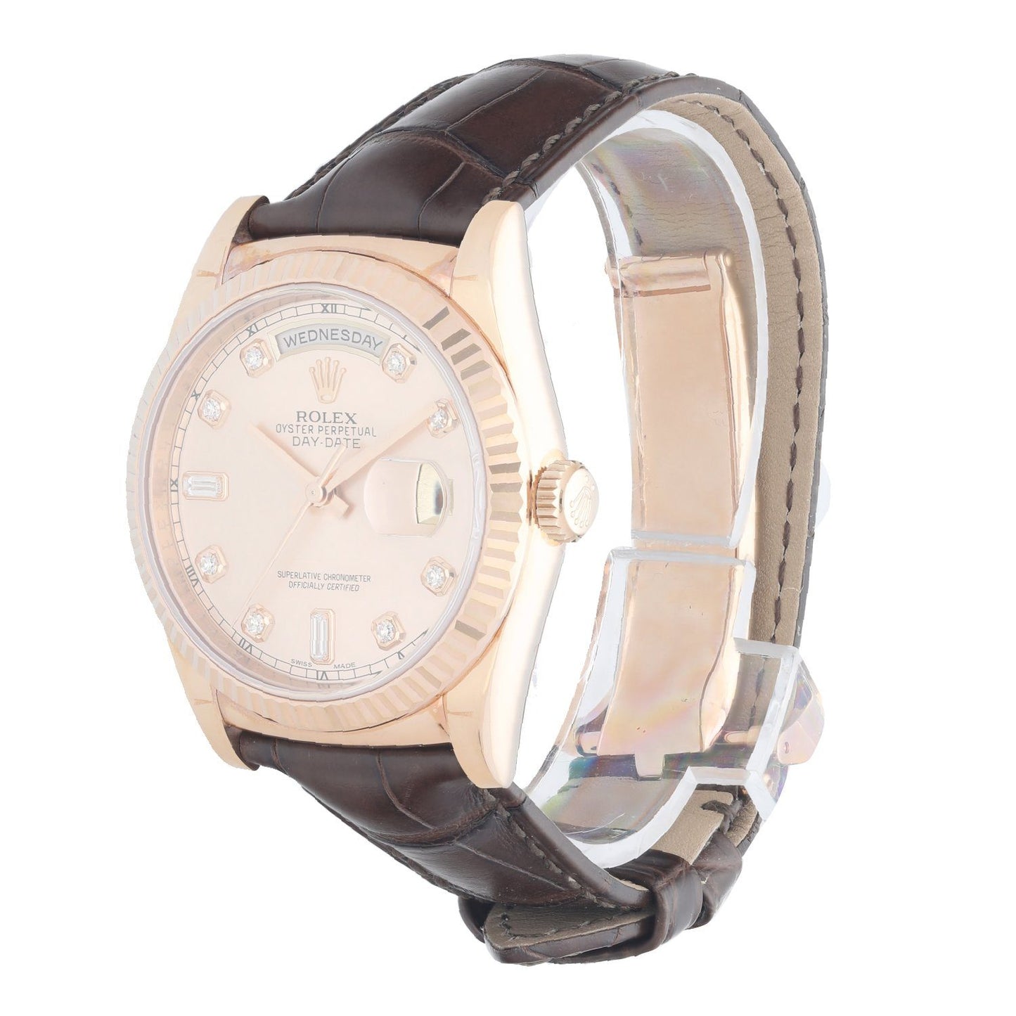 Rolex Day-Date 118135 President Everose Gold Men’s Watch Box & Papers - Virtual
