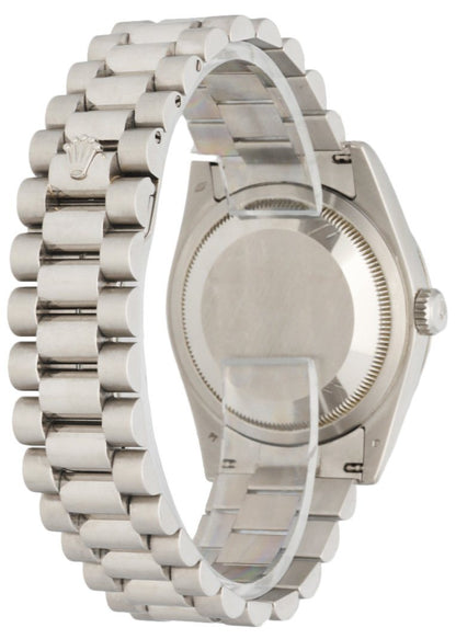 Rolex Day-Date 118206 Platinum Ice Blue Roman Dial Men’s Watch - Virtual