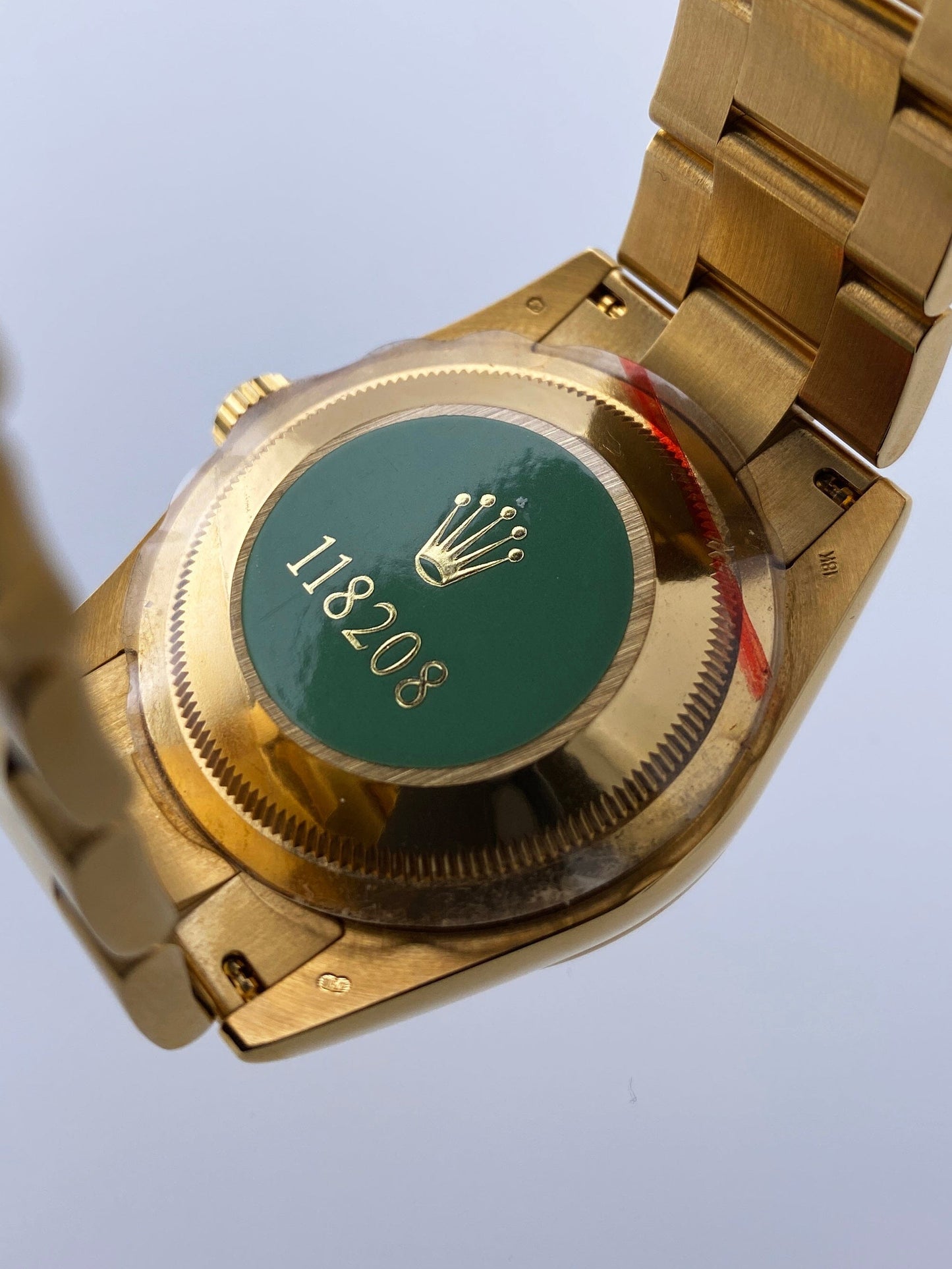 Rolex Day Date 118208 President 18K Yellow Gold Mens Watch Box Papers - Watches