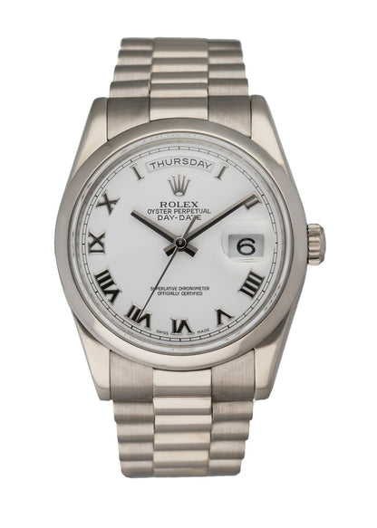 Rolex Day Date 118209 18K White Gold Men’s Watch - Wristwatch