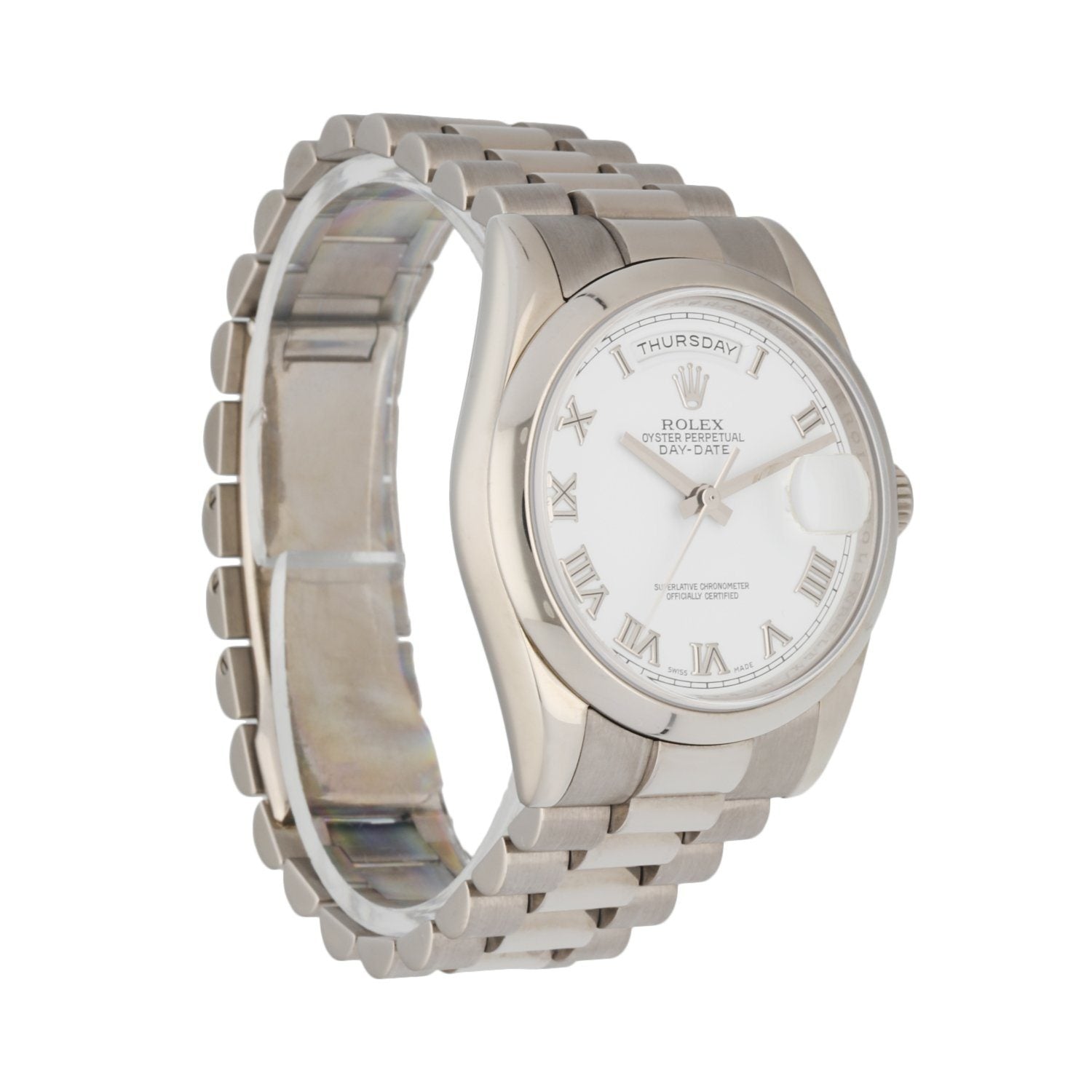 Rolex Day Date 118209 18K White Gold Men’s Watch - Wristwatch
