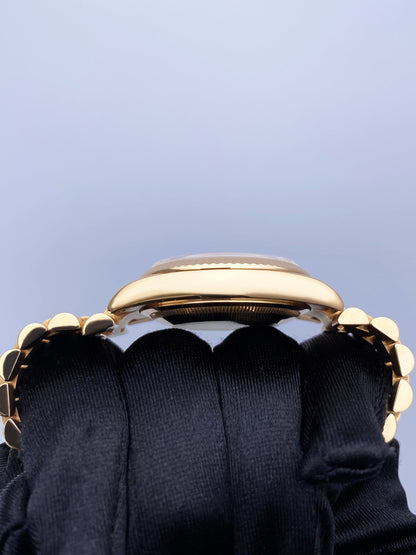 Rolex Day Date 118235 Pink Dial 18k Rose Gold Mens Watch