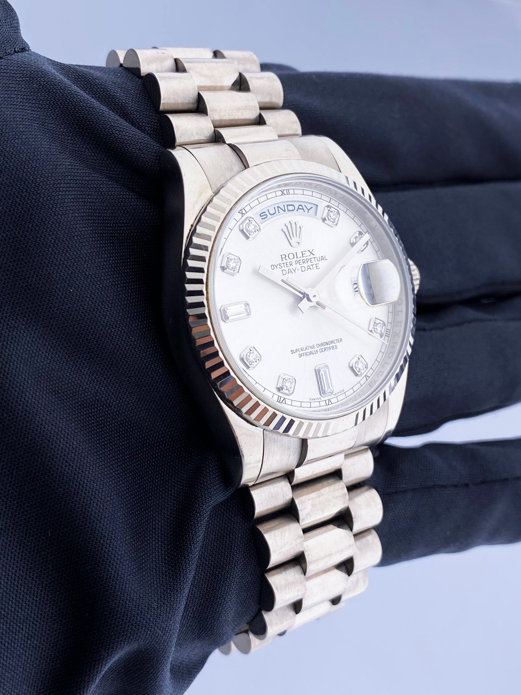 Rolex Day-Date 118239 Diamond Dial Mens Watch