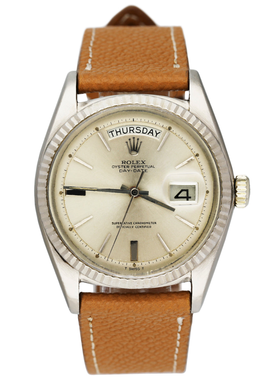 Rolex Day Date 1803 18K White Gold Mens Watch - Wristwatch