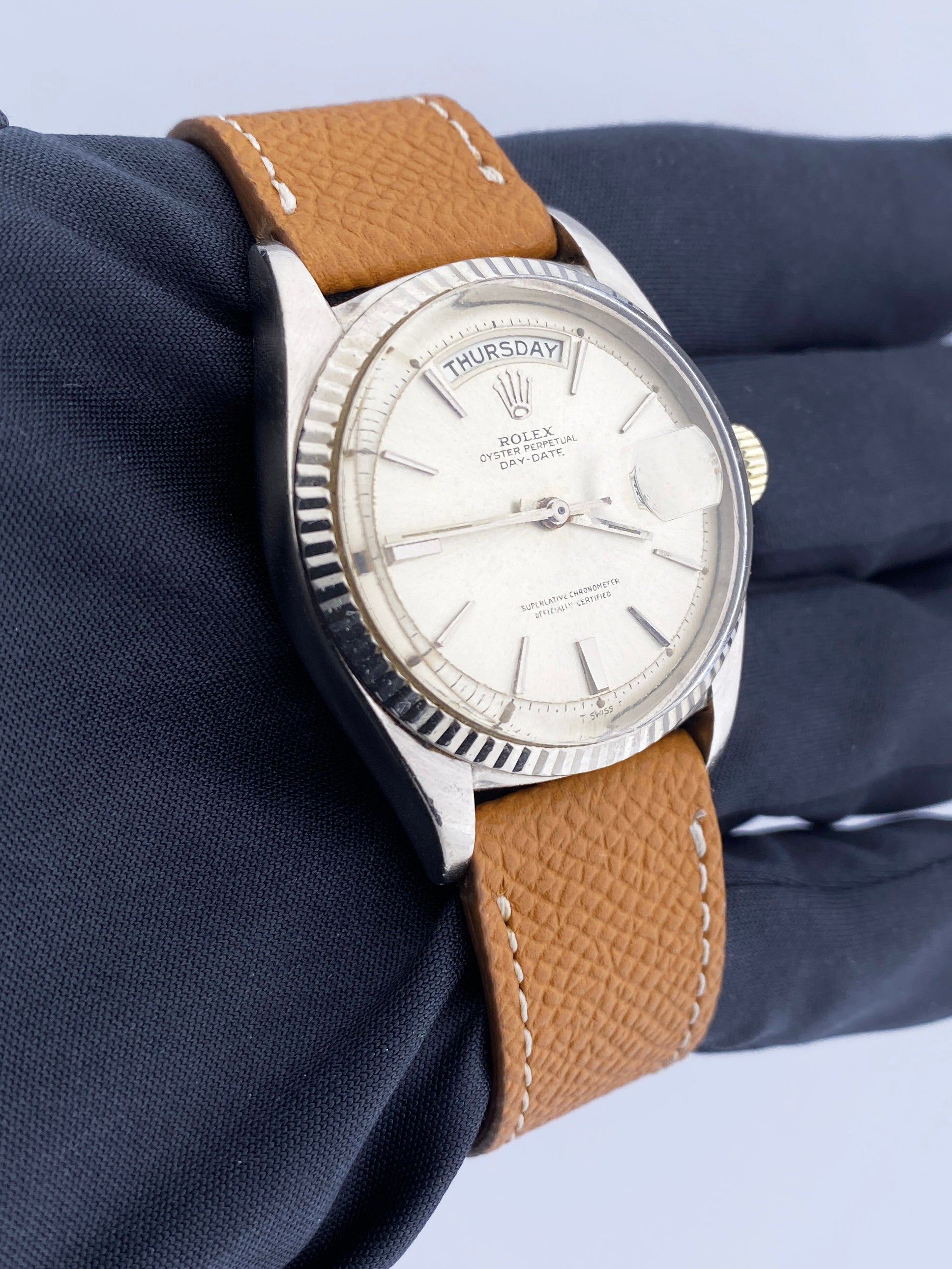 Rolex Day Date 1803 18K White Gold Mens Watch - Wristwatch