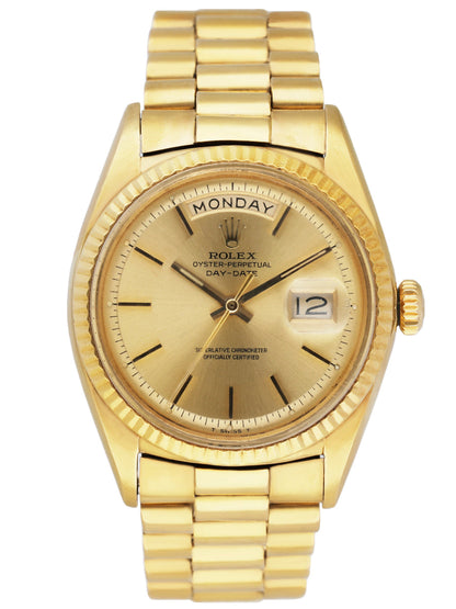 Rolex Day Date 1803 18K Yellow Gold Mens Watch