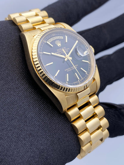 Rolex Day Date 18038 President 18K Yellow Gold Mens Watch