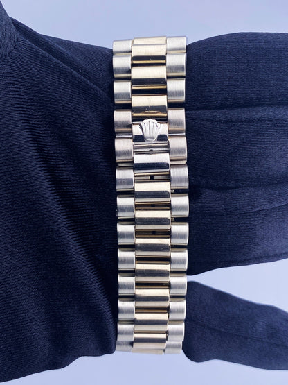 Rolex Day-Date 18039 Blue Dial 18K White Gold Mens Watch