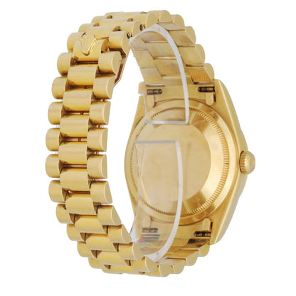 Rolex Day Date 18238 President Diamond Dial Men's Watch Box & Paper