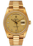 Rolex Day Date 18238 President Diamond Dial Men’s Watch Box & Papers - Virtual