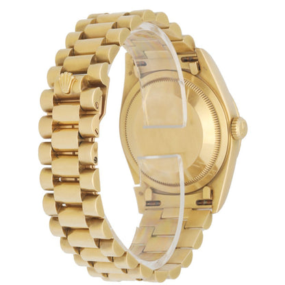 Rolex Day-Date 18238 President Diamond Dial Men's Watch Box & papers