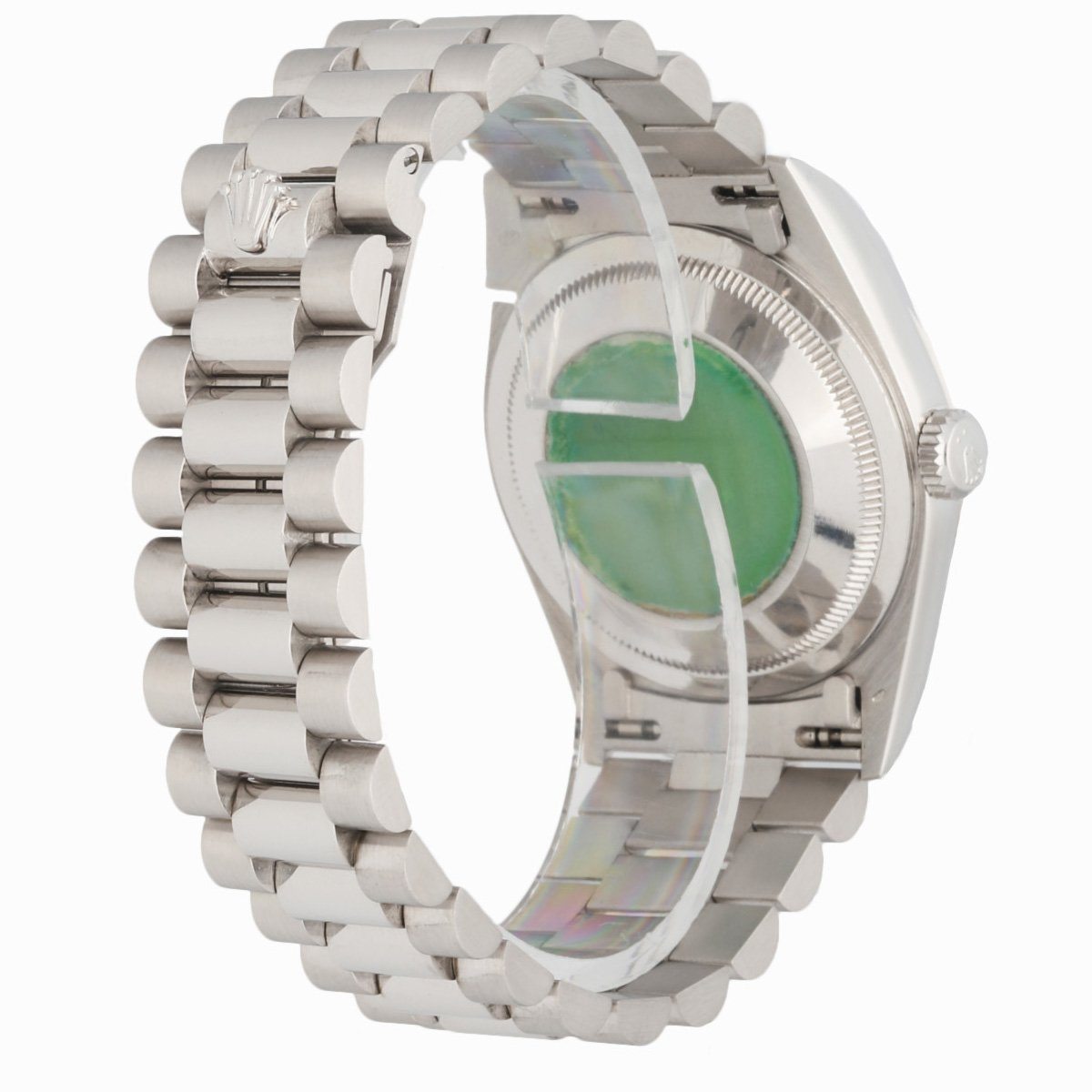 Rolex Day-Date 18239 18K White Gold Anniversary Diamond Dial Men’s Watch - Wristwatch