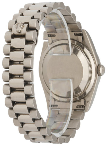 Rolex Day-Date 18239 18K White Gold Diamond Dial Men's Watch