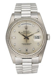 Rolex Day-Date 18239 18K White Gold Diamond Dial Men’s Watch - Wristwatch