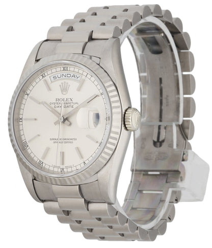 Rolex Day Date 18239 18K White Gold Men’s Watch Box & Papers - Wristwatch