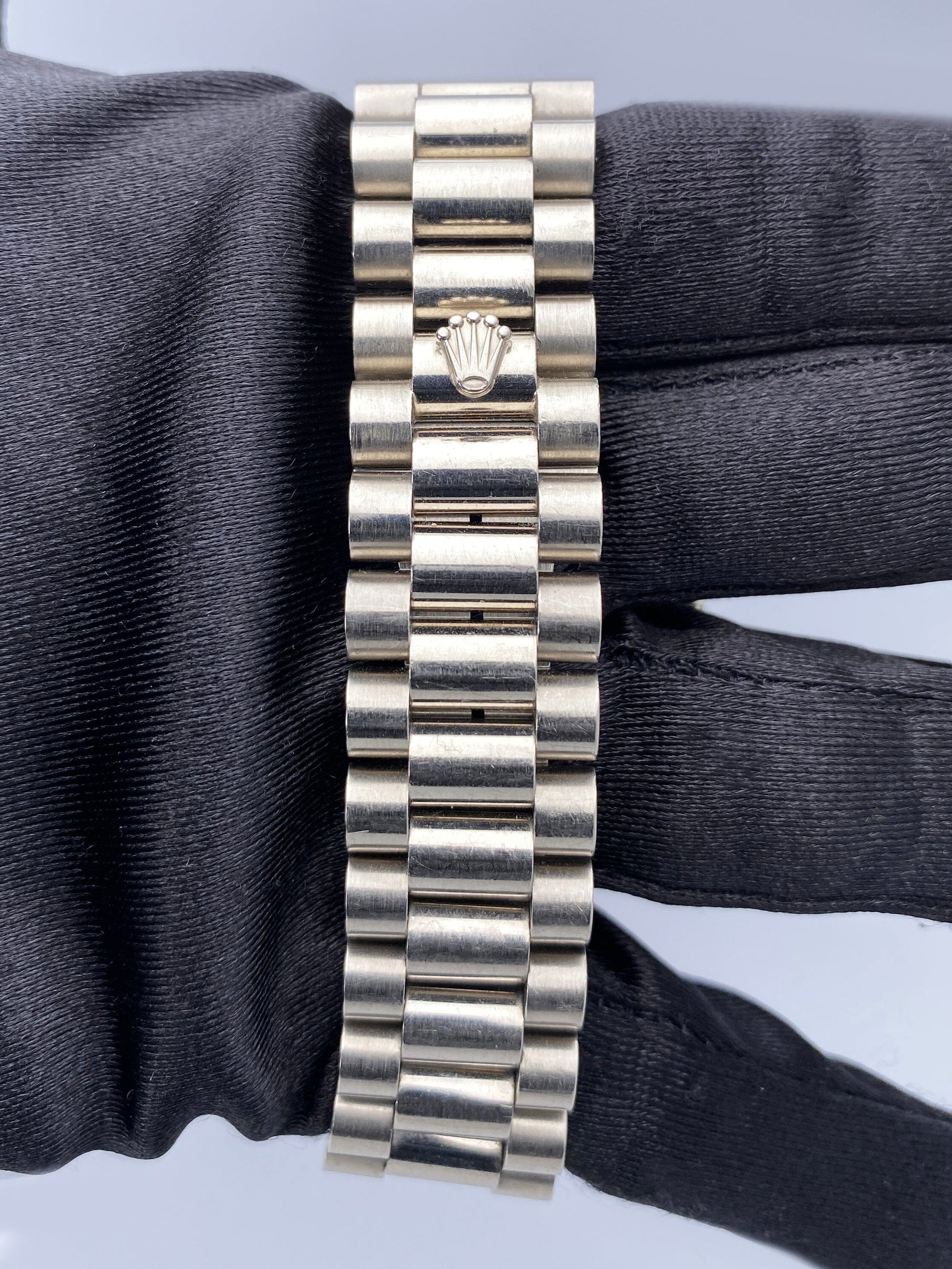 Rolex Day-Date 18239 Black Dial 18K White Gold Mens Watch - Watches