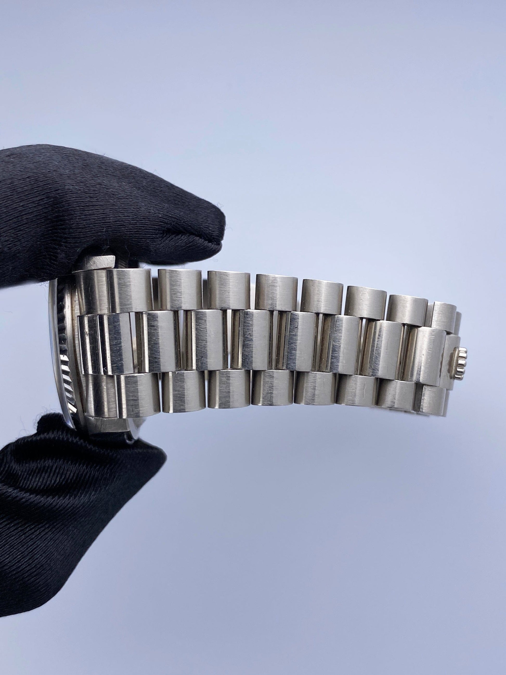 Rolex Day-Date 18239 Black Dial 18K White Gold Mens Watch - Watches