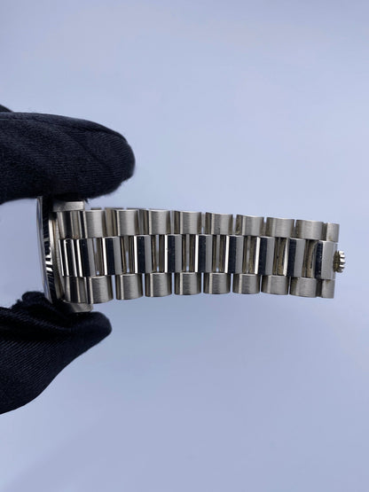 Rolex Day-Date 18239 Black Dial 18K White Gold Mens Watch Box Papers - Virtual