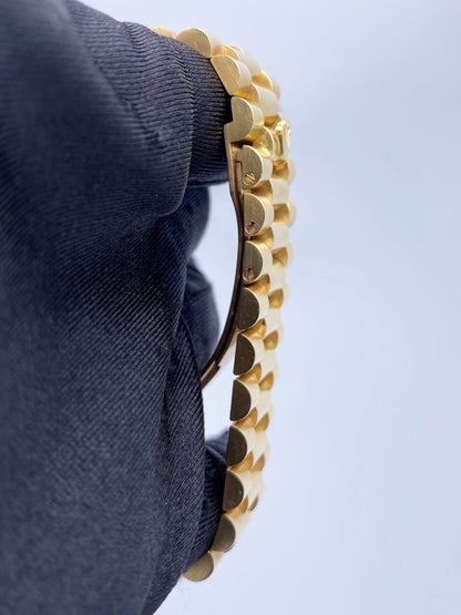 Rolex Day-Date 18388 Diamond 18K Yellow Gold Mens Watch