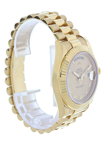 Rolex Day-Date II President 218238 18k Yellow Gold Mens Watch - Wristwatch