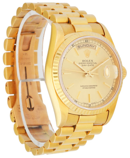 Rolex Day Date 18238 18K Yellow Gold Men’s Watch Box & Papers - Wristwatch