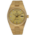 Rolex Day Date Oysterquartz 19018 18K Yellow Gold Men’s Watch - Wristwatch