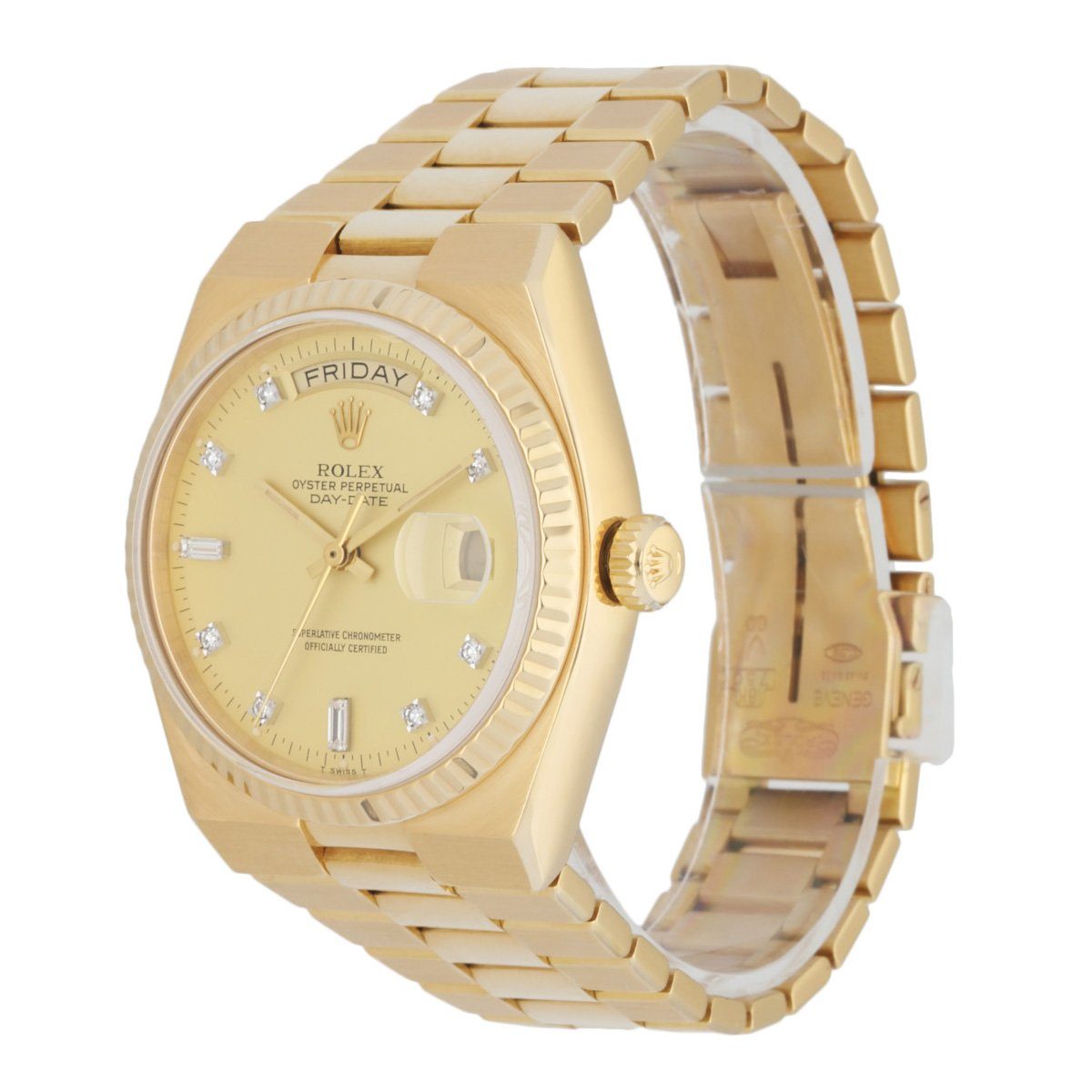 Rolex Day Date Oysterquartz 19018 18K Yellow Gold Men’s Watch - Wristwatch