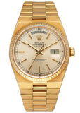 Rolex Day Date Oysterquartz 19018 18K Yellow Gold Mens Watch - Wristwatch