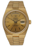 Rolex Day Date Oysterquartz 19018 18K Yellow Gold Men’s Watch - Wristwatch