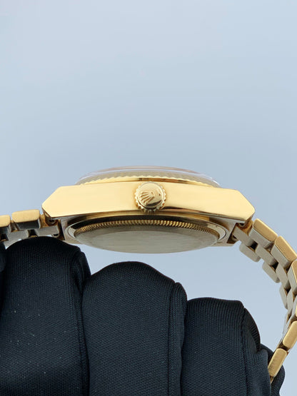 Rolex Day Date Oysterquartz 19018 18K Yellow Gold Mens Watch - Wristwatch