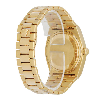 Rolex Day Date Oysterquartz 19018 18K Yellow Gold Men's Watch Serial