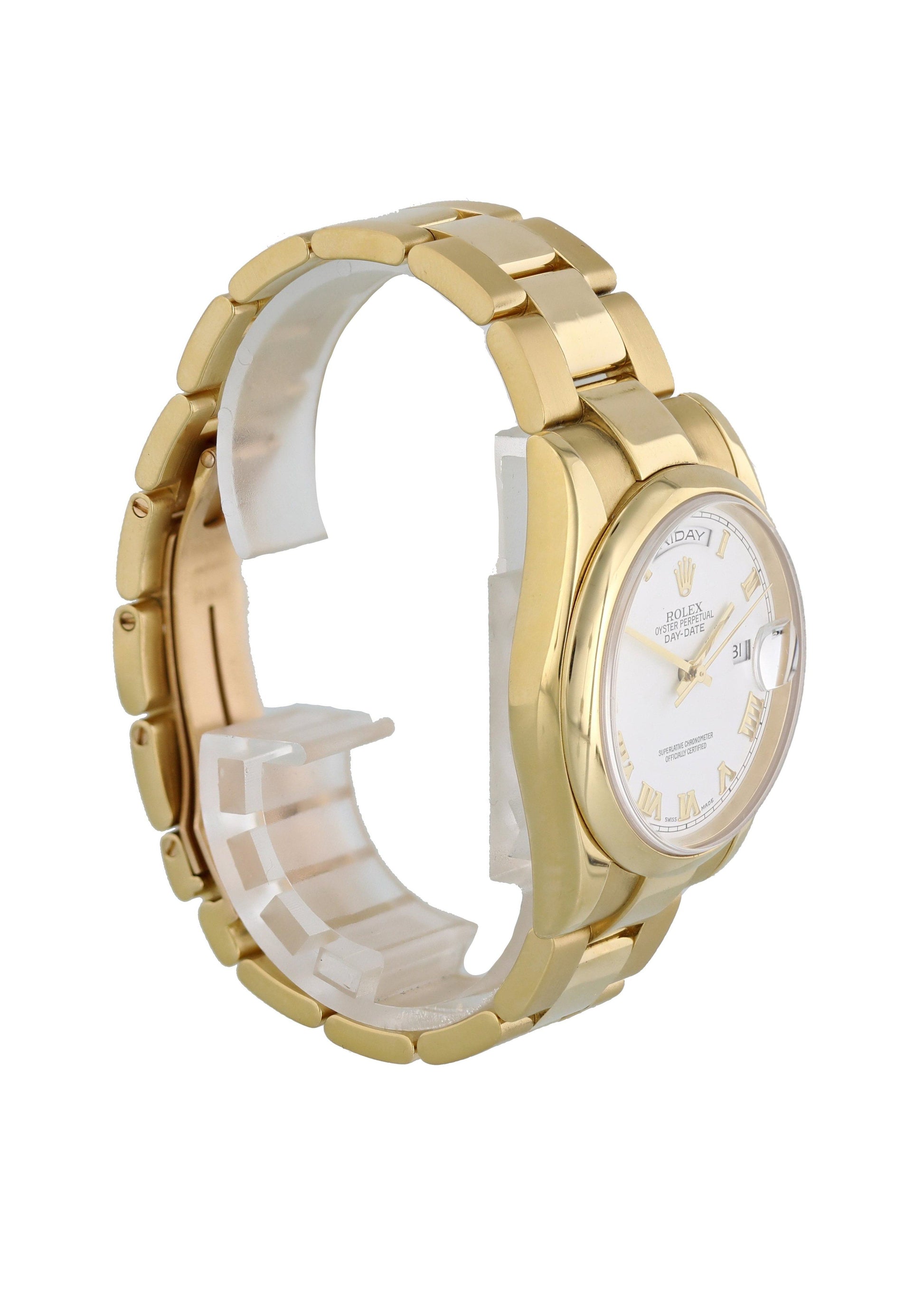 Rolex Day-Date President 118208 18k Yellow Gold Mens Watch. - Virtual