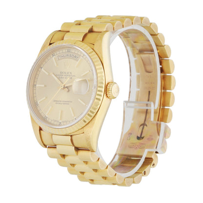 Rolex Day Date President 18238 18k Yellow Gold Men’s Watch - Virtual