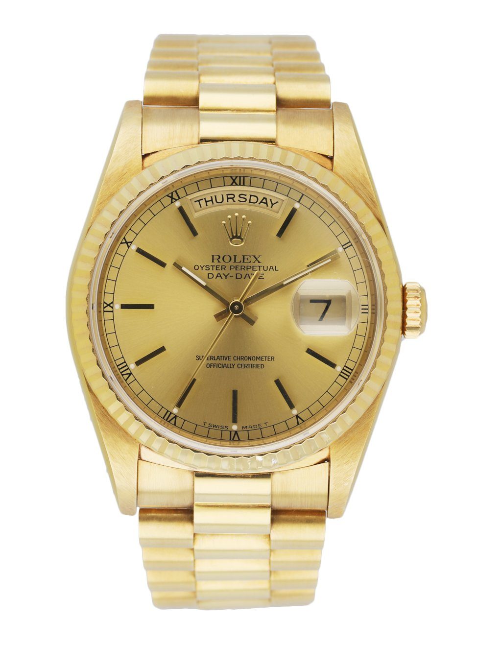 Rolex Day Date President 18238 18k Yellow Gold Men’s Watch - Virtual