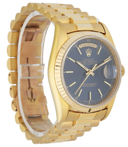 Rolex Day Date President 18238 18k Yellow Gold Men’s Watch papers - Virtual