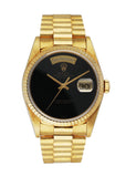 Rolex Day Date President 18238 18k Yellow Gold Men's Watch Box & Papers Mint