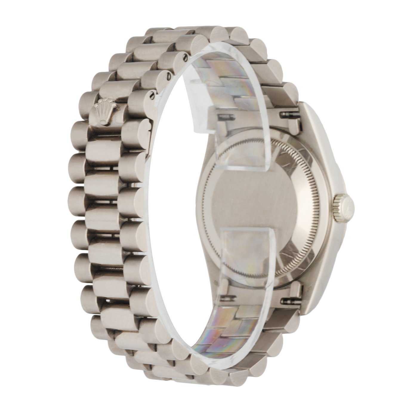 Rolex Day-Date President 18239 18K White Gold Diamond Dial Mens Watch - Virtual