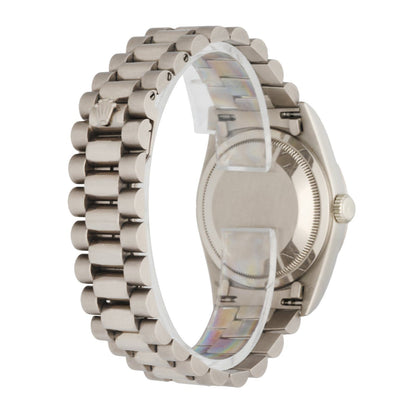 Rolex Day-Date President 18239 18K White Gold Diamond Dial Mens Watch - Virtual