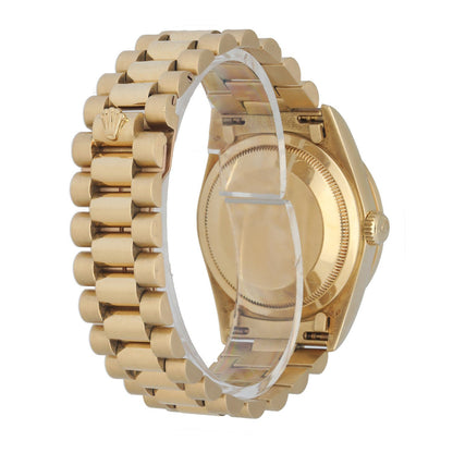 Rolex Day-Date President 18338 Diamond Dial & Bezel Men's Watch.
