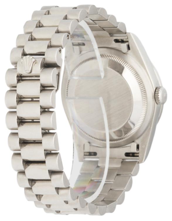 Rolex Day-Date President 18346 Platinum Diamond Mens Watch