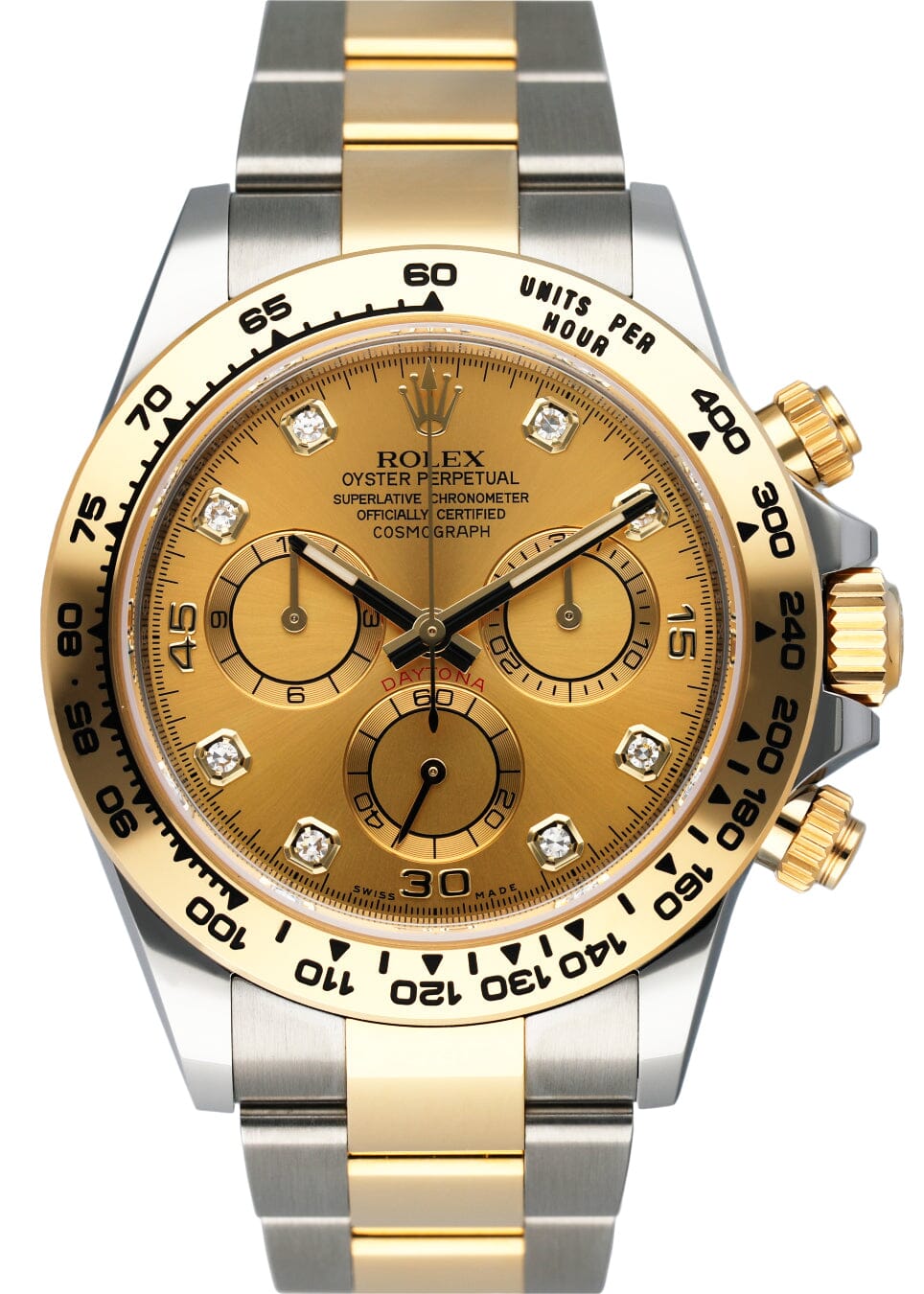 Rolex Daytona 116503 Diamond Champagne Dial Two Tone Mens Watch