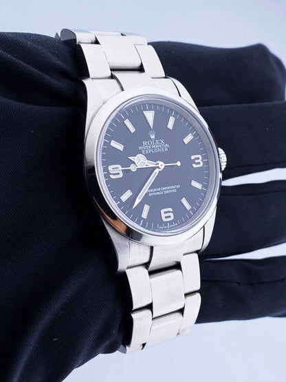 Rolex Explorer 114270 Black Dial Stainless Steel Mens Watch
