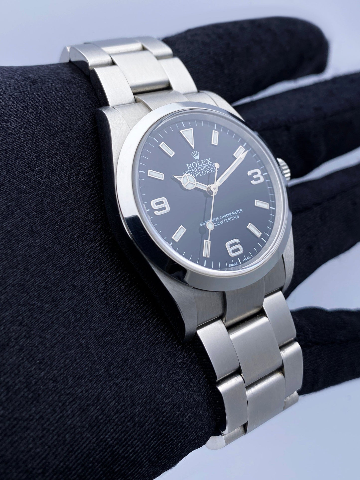 Rolex Explorer 114270 Black Dial Stainless Steel Mens Watch