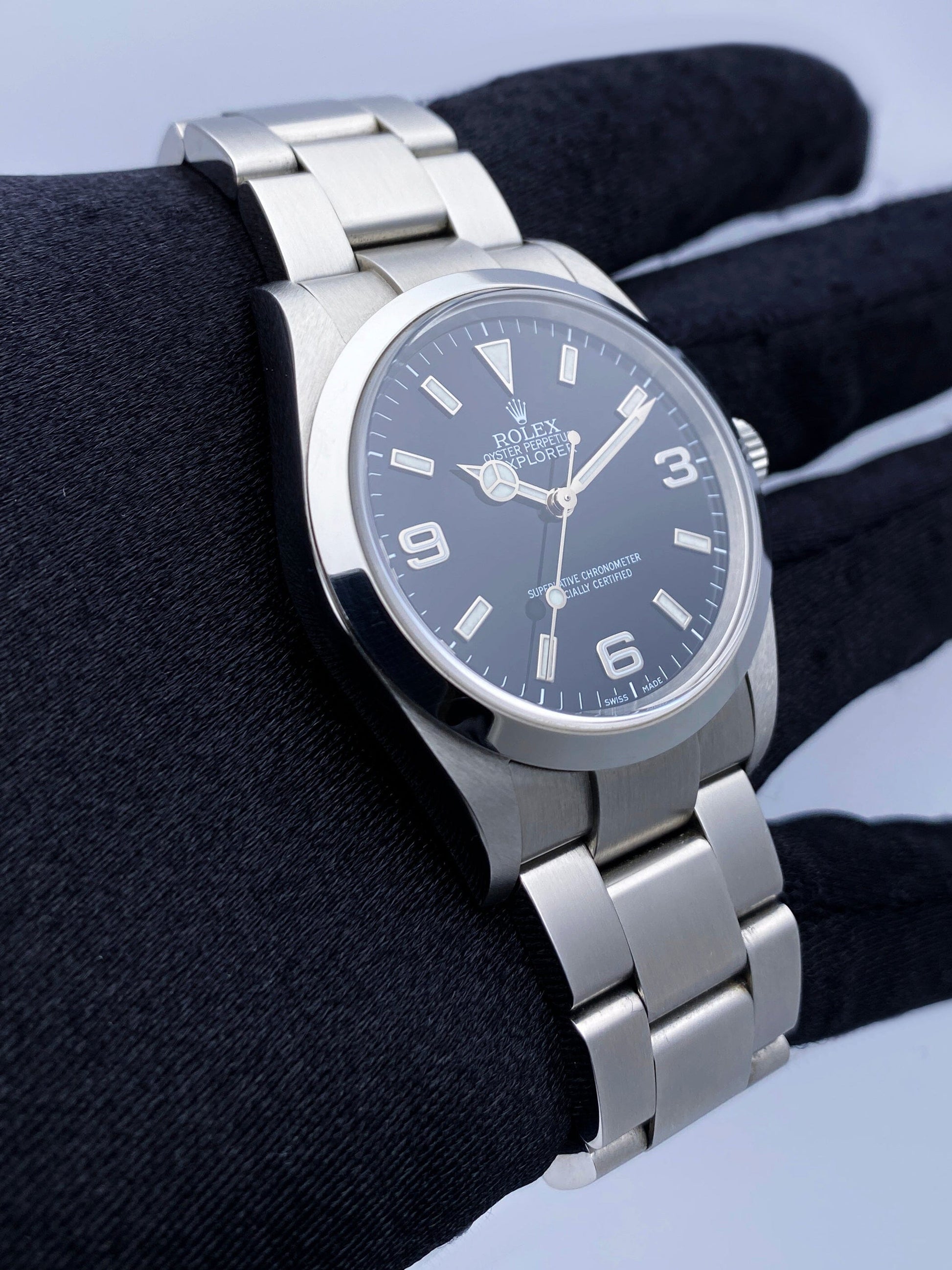 Rolex Explorer 114270 Black Dial Stainless Steel Mens Watch