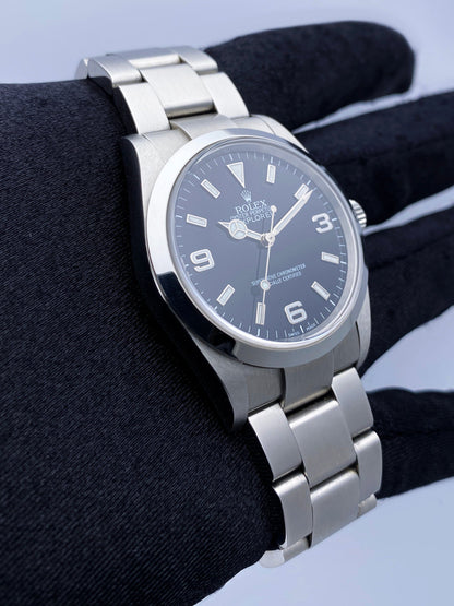 Rolex Explorer 114270 Black Dial Stainless Steel Mens Watch