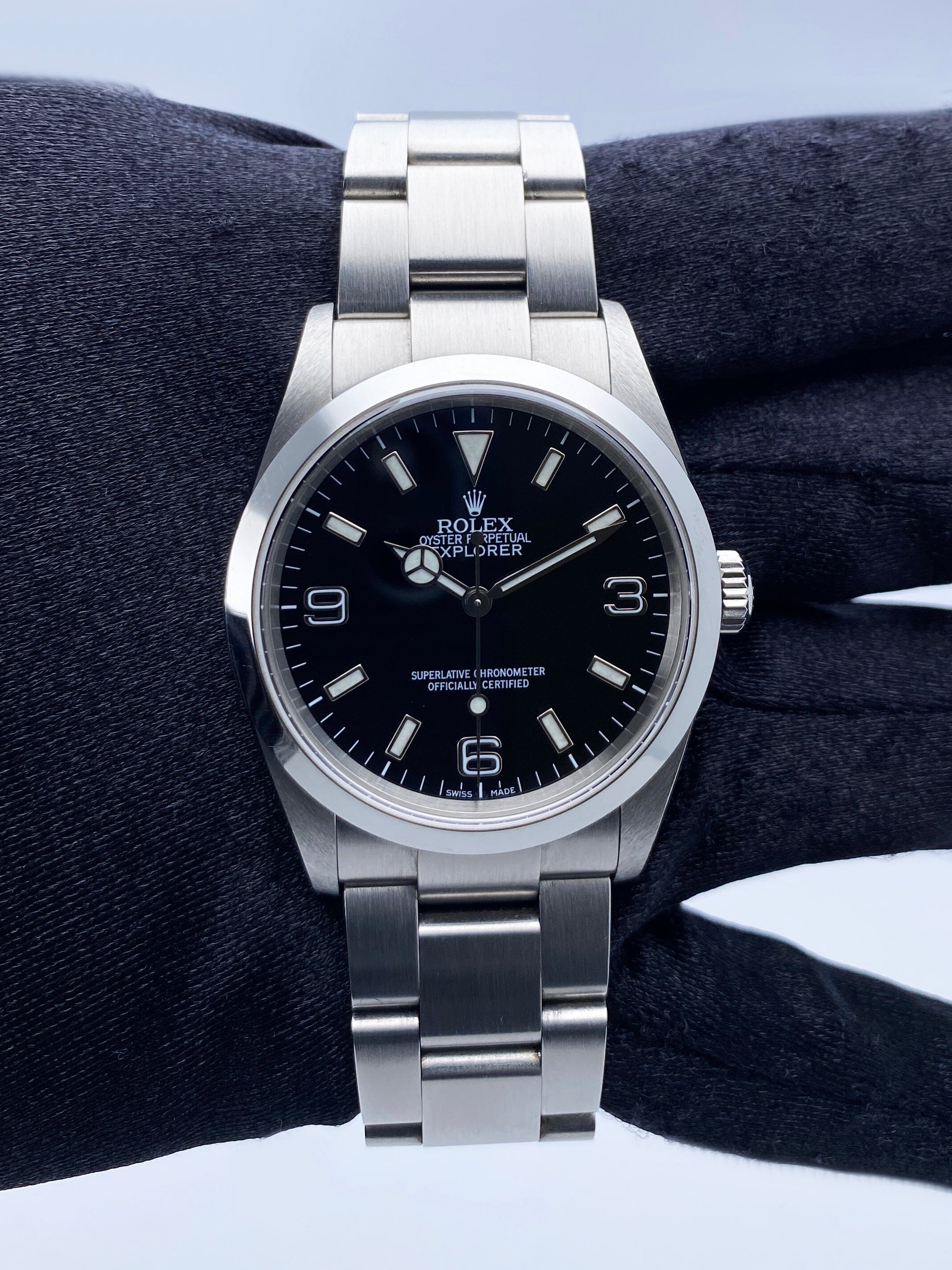 Rolex Explorer 114270 Black Dial Stainless Steel Mens Watch – Phigora