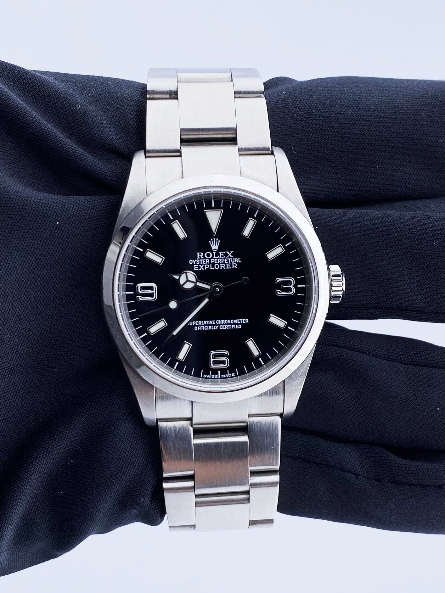 Rolex Explorer 114270 Black Dial Stainless Steel Mens Watch