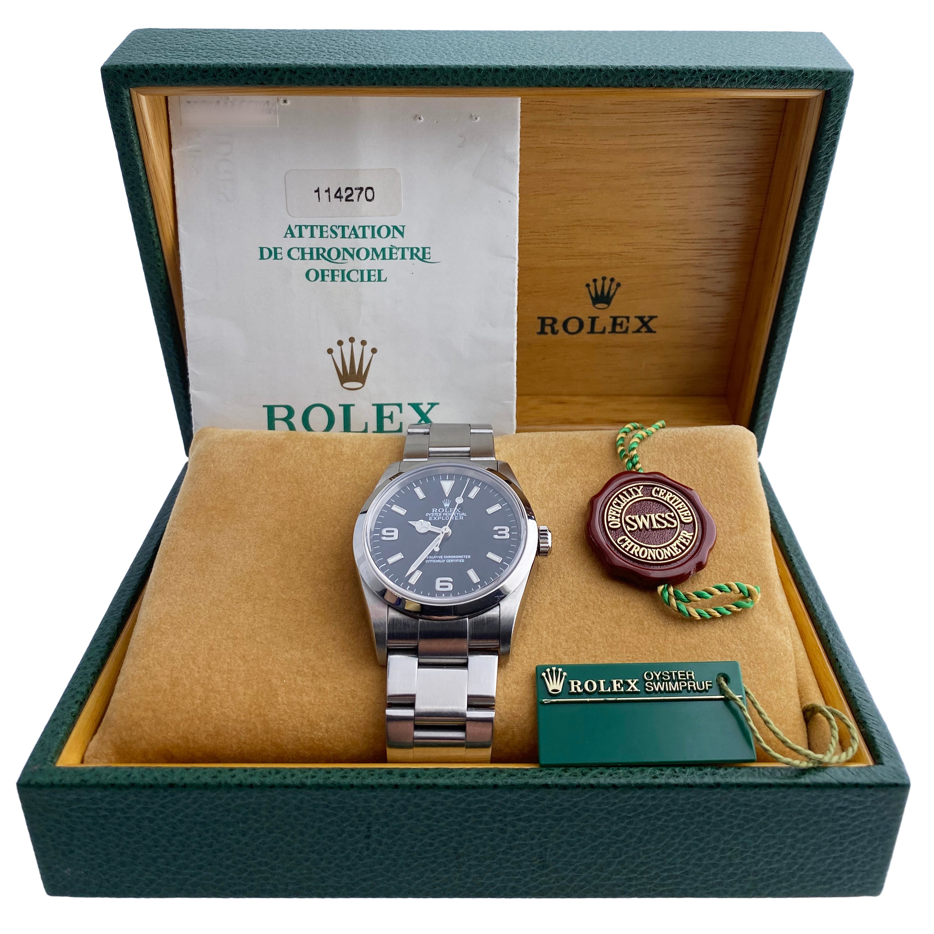 Rolex Explorer 114270 Steel Mens Watch Box & Papers | – Phigora
